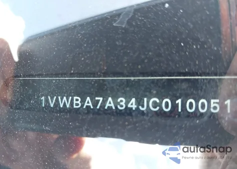 2018 Volkswagen Passat 2.0T Se from USA, damaged, VIN 1VWBA7A34JC010051